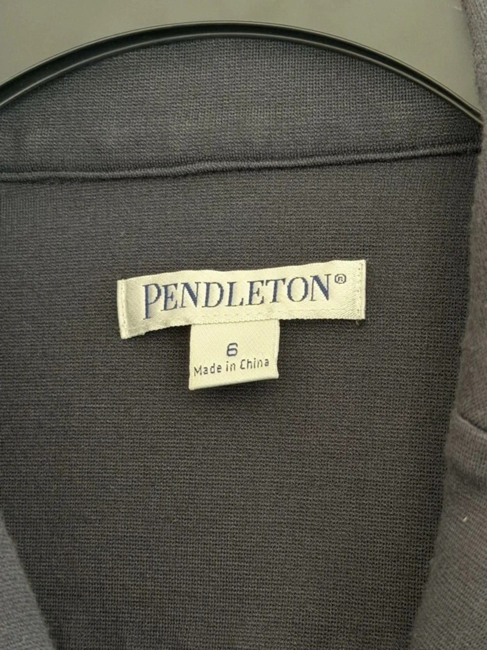 Pendleton Navy Double Breasted Jacket Size 6 Stretch Blazer